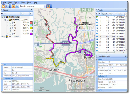 GPS Track Editor screenshot